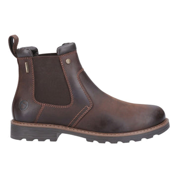 Mens Cotswold Leafield Chelsea Boots - Brown