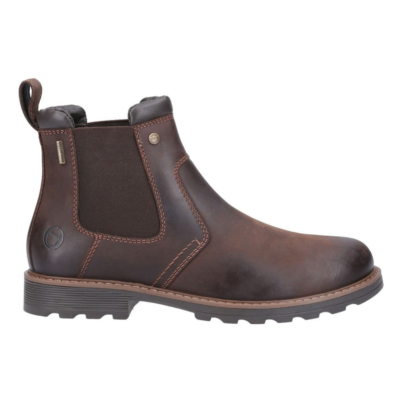 Mens Cotswold Leafield Chelsea Boots - Brown