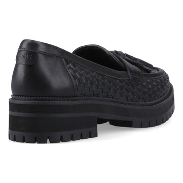 Womens Toms Cara Loafers - Black with Black