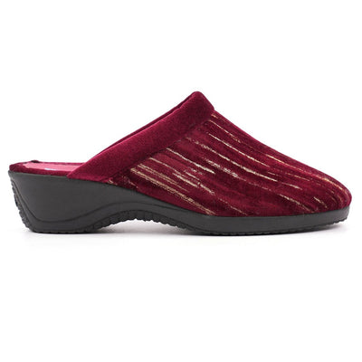 Womens Lunar Glenda Slippers - Burgundy