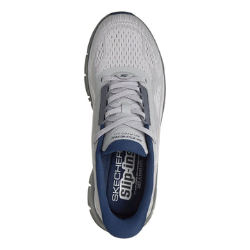 Mens Skechers Flex - Zayder Slip-Ins Trainers - Grey / Navy
