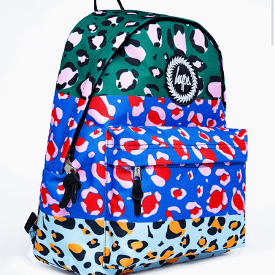 Kids Hype Primary Stripe Multi Leopard Backpack - Leopard Multi