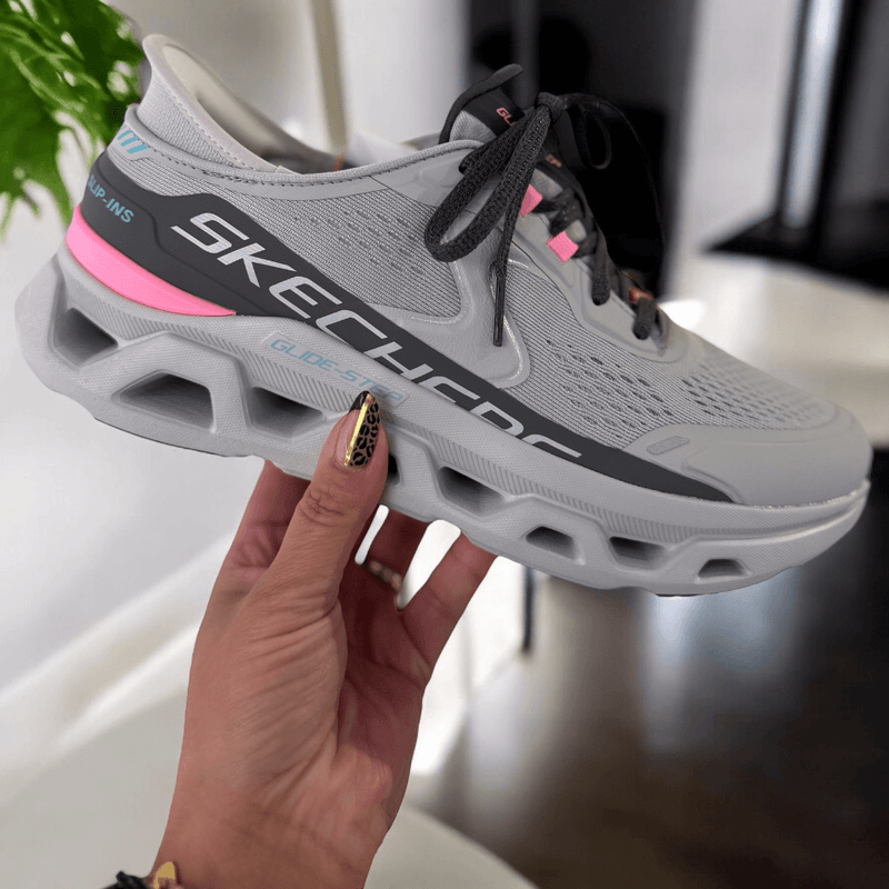 Womens Skechers Slip Ins Glide Step Altus Trainers - Grey