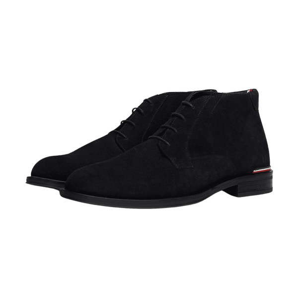 Mens Tommy Hilfiger 4805 Navy Suede Lace Up Ankle Boots - Desert Sky