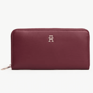 Womens Tommy Hilfiger Icon Zip-Around Purse - Deep Rouge