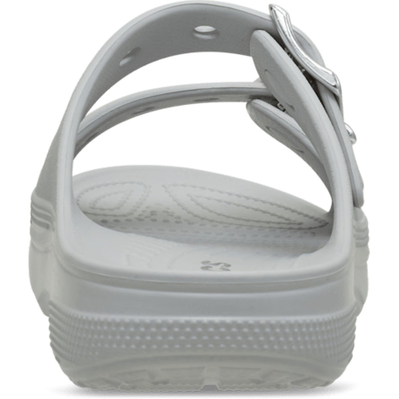 Womens Crocs 213316 Buckle Saturday Metallic Sandals - Atmosphere Grey