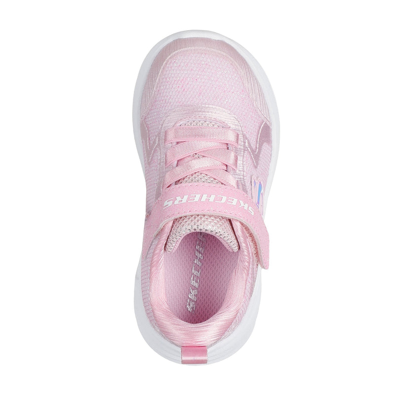 Girls Skechers 303557N Sparkle Wave 92 Trainer - Infant - Light Pink