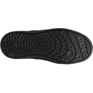 Junior Boys Geox Arzach Black School Shoes - Black