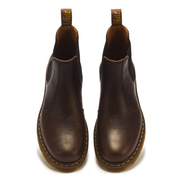Unisex Dr. Martens 2976 Ambassador Dark Brown Leather Chelsea Boots - Dark Brown