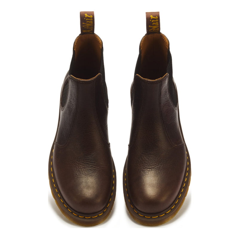 Unisex Dr. Martens 2976 Ambassador Dark Brown Leather Chelsea Boots - Dark Brown