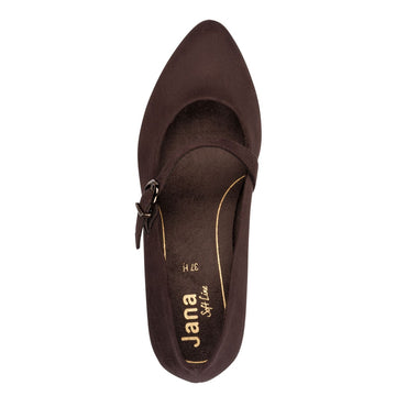 Womens Jana 24461 Block Heels - Mocca