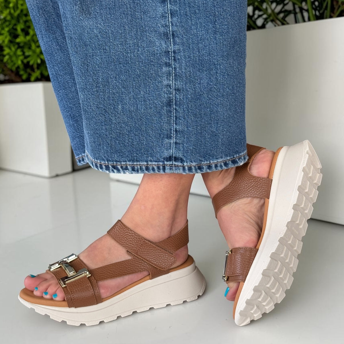 Womens Oh! My Sandals 5953 Wedge Sandals