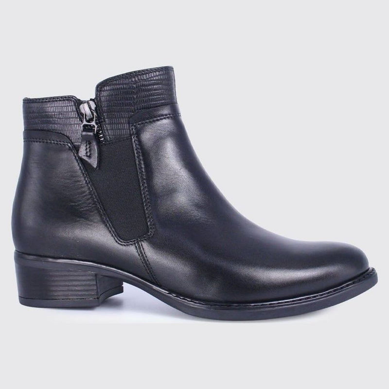 Womens Dubarry Cierra Leather Ankle Boots - Black