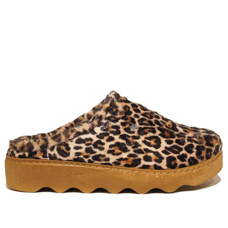 Womens Rohde 6102 Foggia Mule Slippers - Ginger Leopard