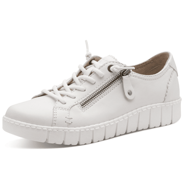 Womens Jana 23704 Side Zip Chunky Trainers - White