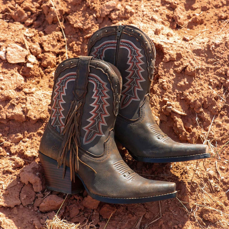 Womens Durango Crush Ankle Boots - Pecan
