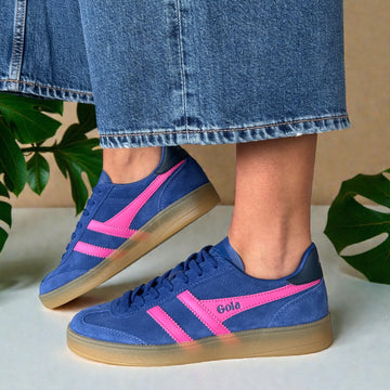 Womens Gola Viper Trainers - Deep Blue