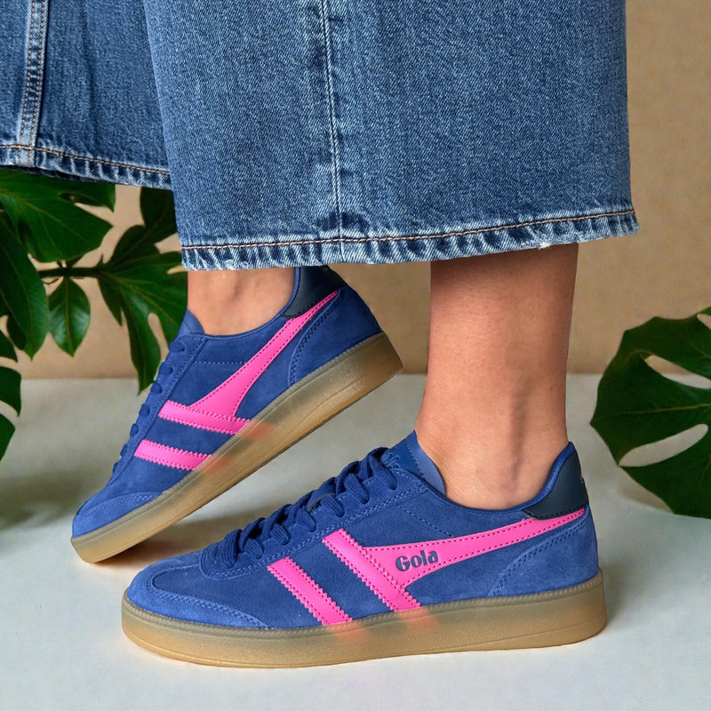 Womens Gola Viper Trainers - Deep Blue
