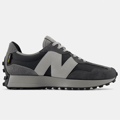 Mens New Balance 327 Mesh Trainers - Castlerock with Magnet-Light and Dark Grey