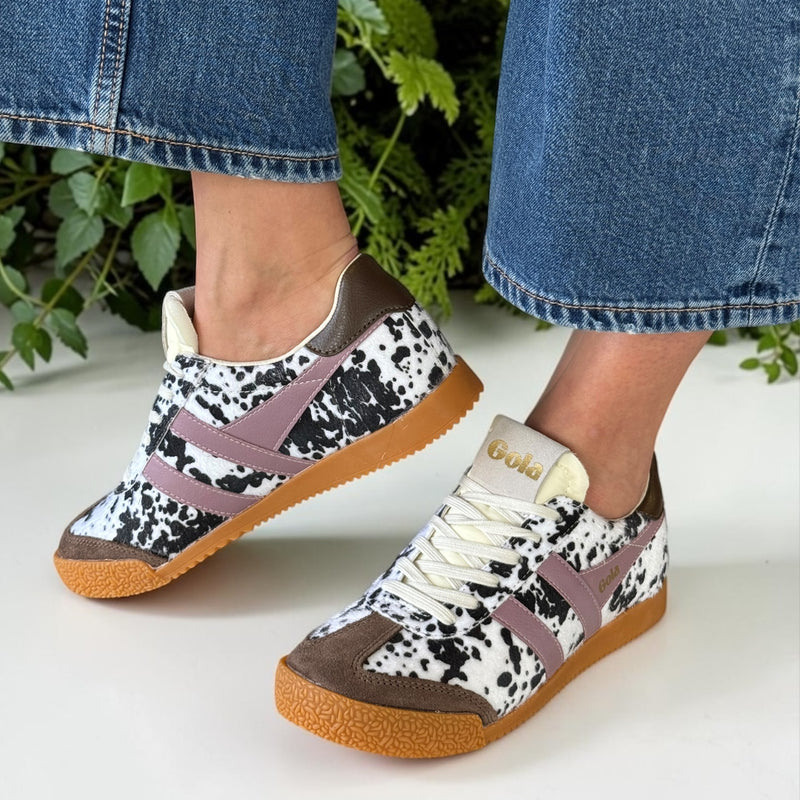 Womens Gola Elan Savanna Trainers - Dalmatian