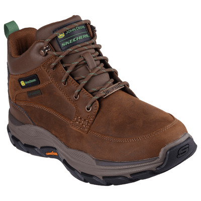Mens Skechers John Deere Respected Boots (Waterproof) - Dark Brown