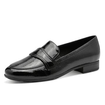 Womens Jana 24267 Loafers - Black Patent