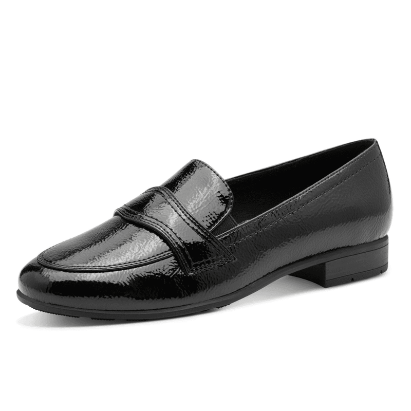 Womens Jana 24267 Loafers - Black Patent