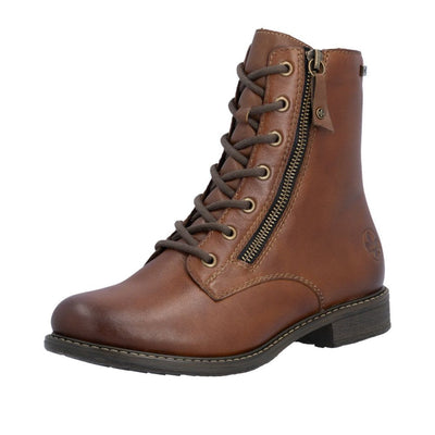 Womens Rieker 74805 Cognac Boots - Cognac