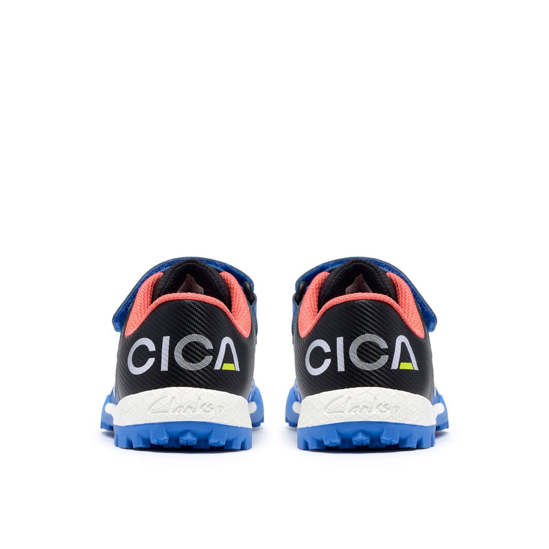 Boys Clarks CICA Goal Kid Football Shoes - Blue