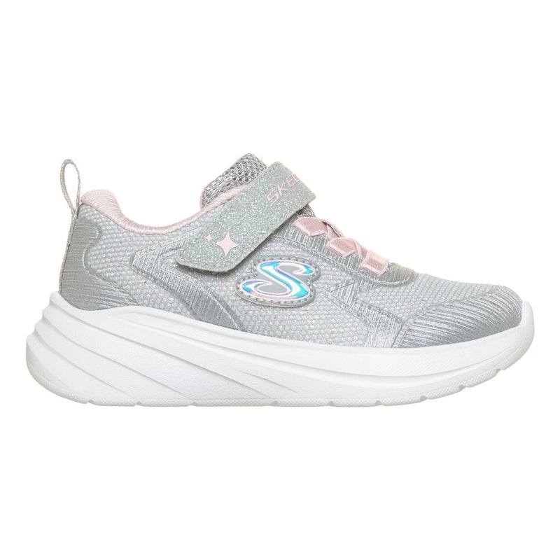 Toddler Girls Skechers Wave 92 Trainers - Light Grey