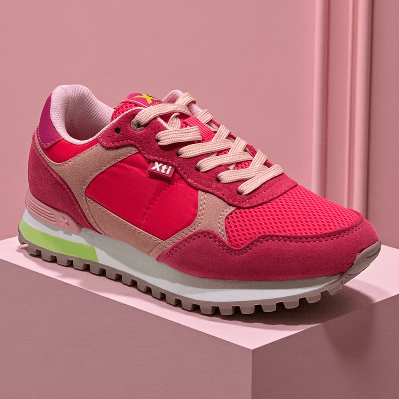 Womens Xti 145050 Mesh Sporty Trainers - Coral