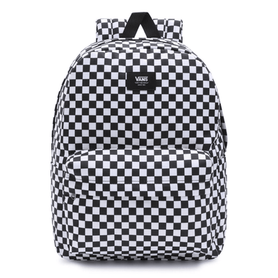 Vans Old Skool Black and White Check Backpack - Checkered