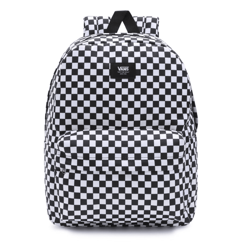 Vans Old Skool Black and White Check Backpack - Checkered