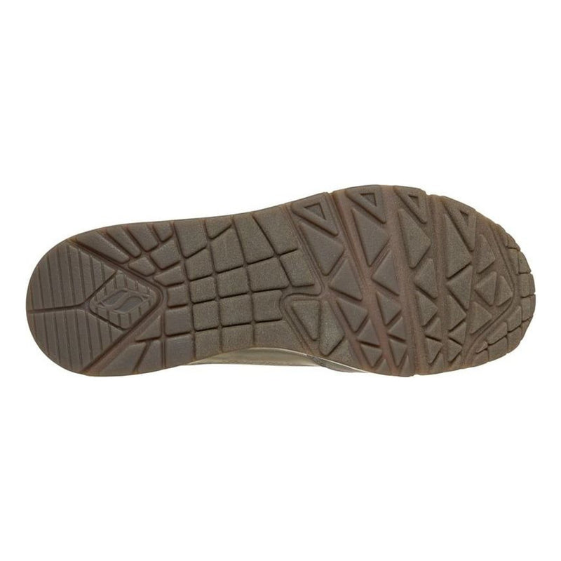 Womens Skechers 177873 Uno Metallic Trainers - Taupe
