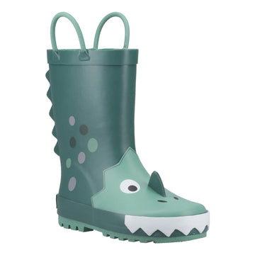 Kids Cotswold Puddle Boot 3D Wellingtons - Dino