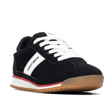 Womens Teddy Smith 120549 Suede Trainers - Black