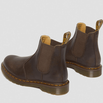 Mens Dr Martens 2976 YS Crazy Horse Dark Brown Chelsea Boots - Dark Brown