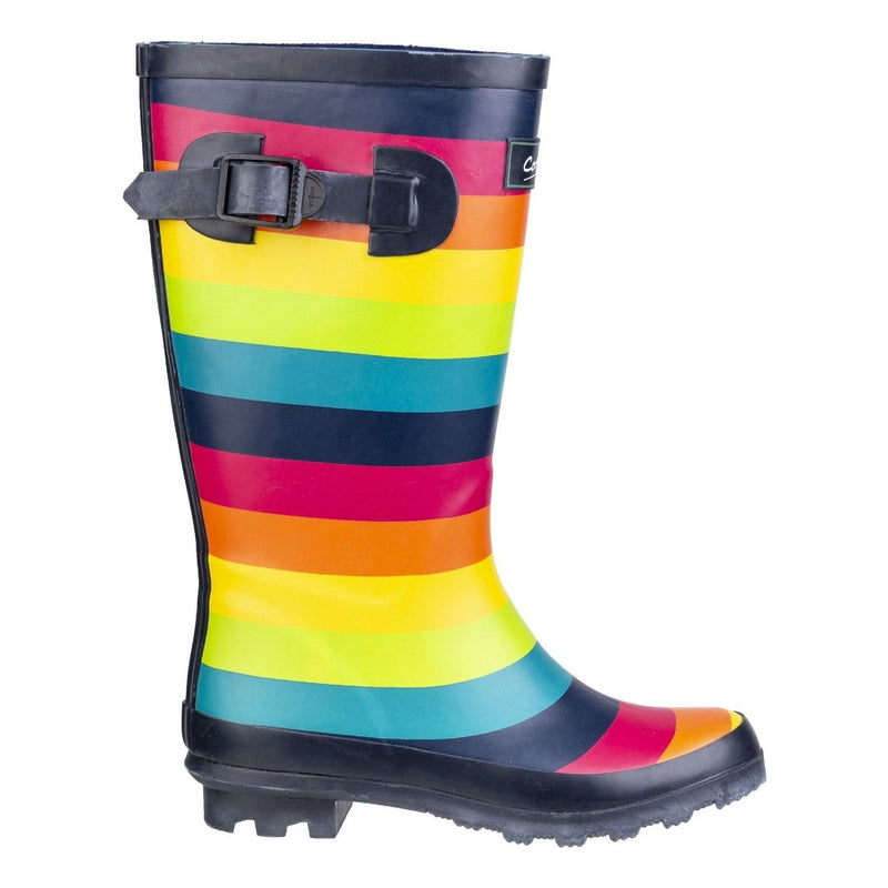 Kids Cotswold Rainbow Multi Waterproof Wellingtons - Multi
