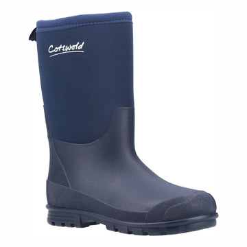 Kids Cotswold Hilly Neoprene Wellingtons - Blue