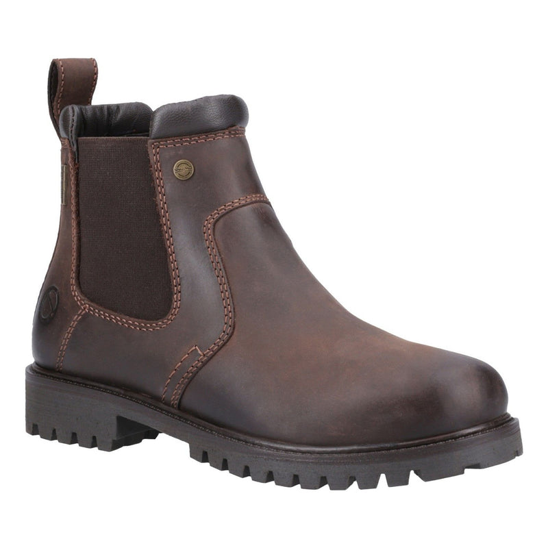 Womens Cotswold Pamington Brown Ankle Boots - Brown