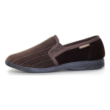 Mens Goodyear Footwear Calder Brown Slippers - Brown