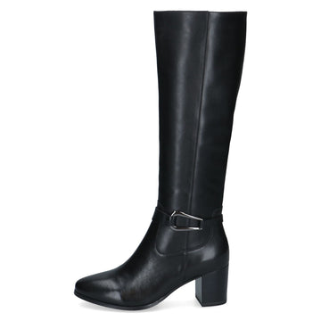 Womens Caprice 25505 Long Boots - Black Nappa
