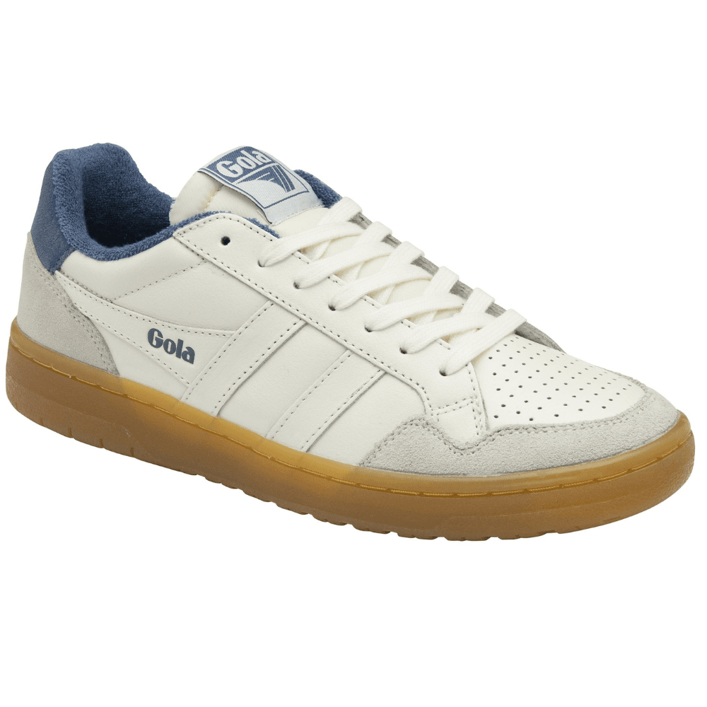 Womens Gola Eagle 86 Off White and Moonlight Blue Trainers