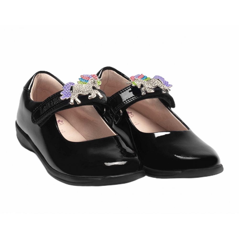 Girls Lelli Kelly Blossom 2 - Black Patent