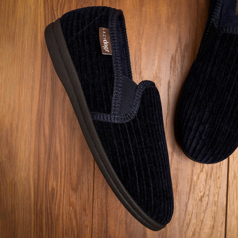 Mens Lazy Dogz Ryan Slippers - Navy