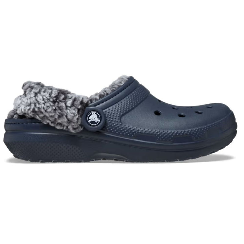 Womens Crocs Classic Fleece Lined Clog - Navy