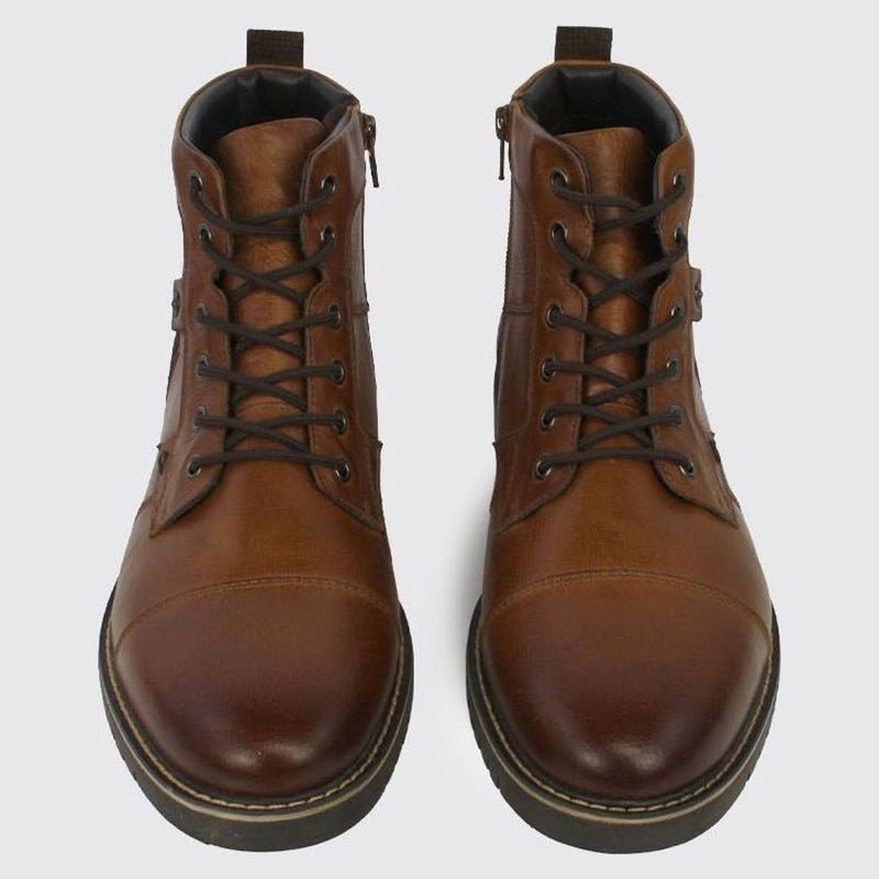 Mens Dubarry Stetson Leather Ankle Boots - Tan