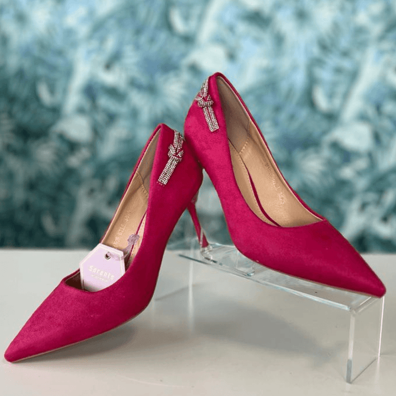 Womens Sorento Manor Hill Diamante High Heels - Strong Pink