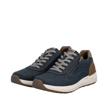 Mens Rieker 11504 Blue Trainers - Blue
