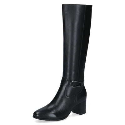 Womens Caprice 25505 Long Boots - Black Nappa